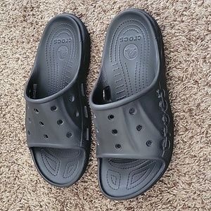 Crocs Men's Black Slide Sandals Unisex Size W12/M10